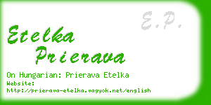 etelka prierava business card